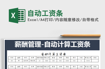 2025年自动工资条