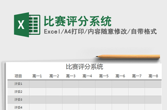 2025年比赛评分系统