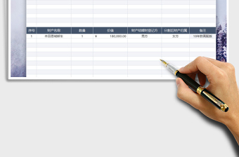 2025年离婚财产分割明细表