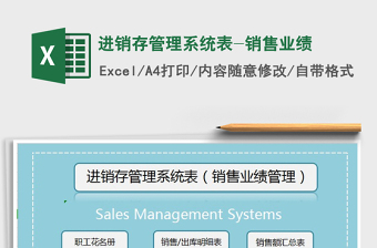 2025年进销存管理系统表-销售业绩
