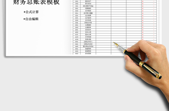 2025年账务总账表模板（收支记账明细）