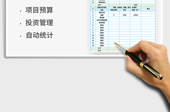 2024年项目投资预算表