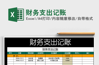 2025年财务支出记账