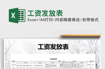 2025年工资发放表