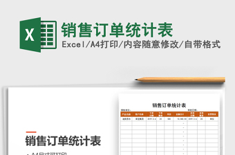 2025年销售订单统计表