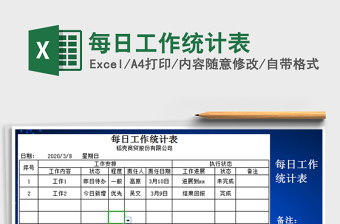 2025年每日工作统计表
