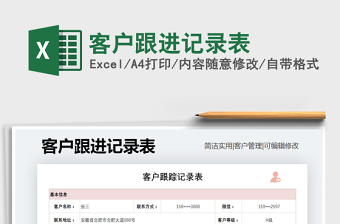 2025年客户跟进记录表