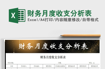 2025年财务月度收支分析表