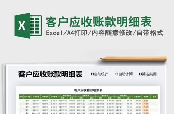 2025年客户应收账款明细表