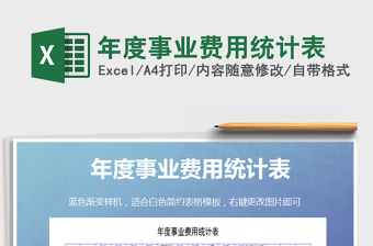 2025年年度事业费用统计表