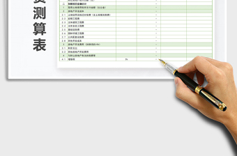 2025年房产公司税费测算表