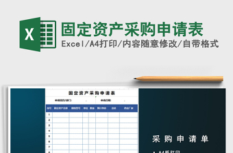2025年固定资产采购申请表