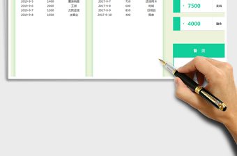 2025年收支表（公式自动统计）