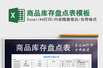 2025年商品库存盘点表模板