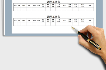 2025年通用工资条