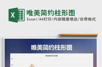 2025年唯美简约柱形图