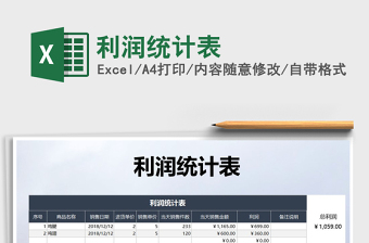 2025年利润统计表