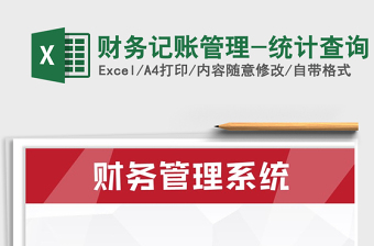 2025年财务记账管理-统计查询