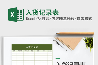 2025年入货记录表