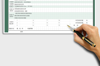 2025年设备日常保养记表