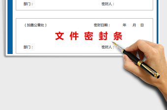 2024年文件档案密封条