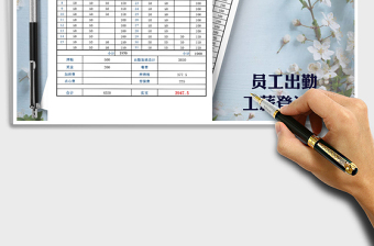 2025年员工出勤工资登记表（自动计算）