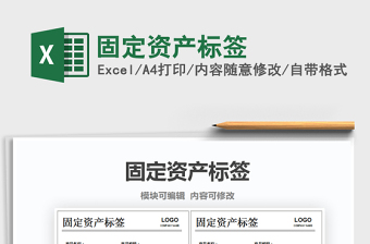 2025年固定资产标签