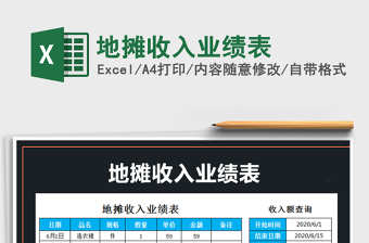 2025年地摊收入业绩表