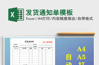 2025年发货通知单模板
