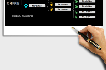2025年思维导图可爱狗爪印
