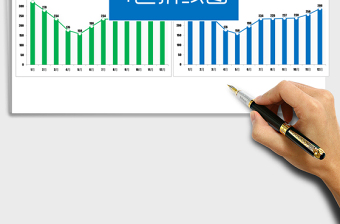 2025年4色折线图柱状图月份对比