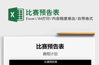 2025年比赛预告表