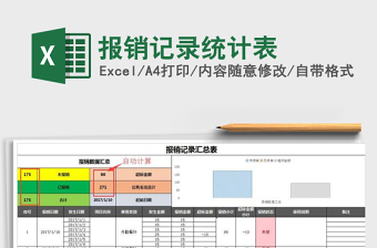 报销记录统计表