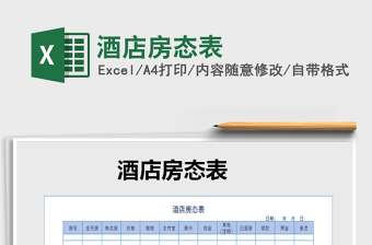 2025年酒店房态表