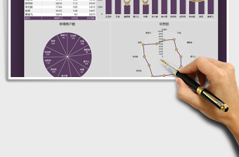2025年业务员业绩分析图表模板