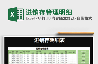 2025年进销存管理明细
