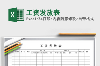 2025年工资发放表