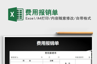 2025年费用报销单