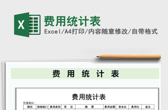 2025年费用统计表