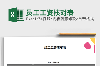 2025年员工工资核对表