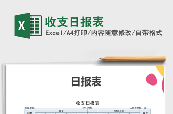 2025年收支日报表