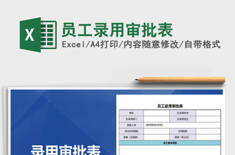 2025年员工录用审批表