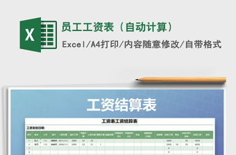 2025年员工工资表（自动计算）