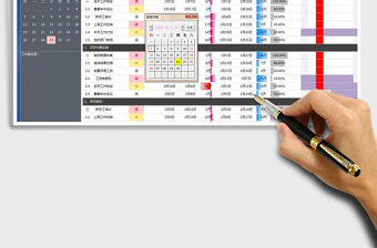 2025年项目工作计划甘特图（今日线）
