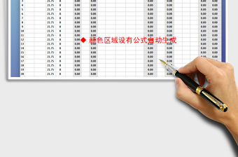 2025年工资计算表