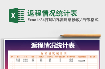 2024年返程情况统计表