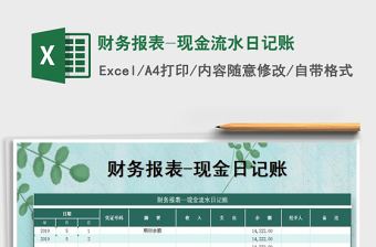 2025年财务报表-现金流水日记账