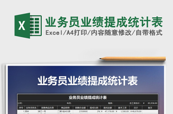 2025年业务员业绩提成统计表