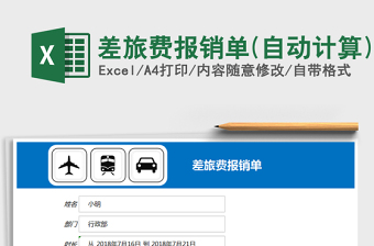 2025年差旅费报销单(自动计算)
