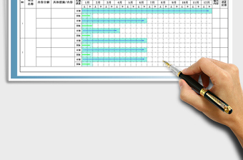 2025年工作计划甘特图免费下载